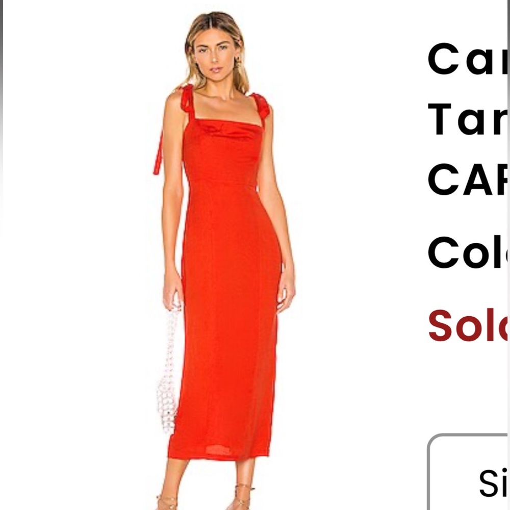 Camille Capulet Midi in Tangerine XS